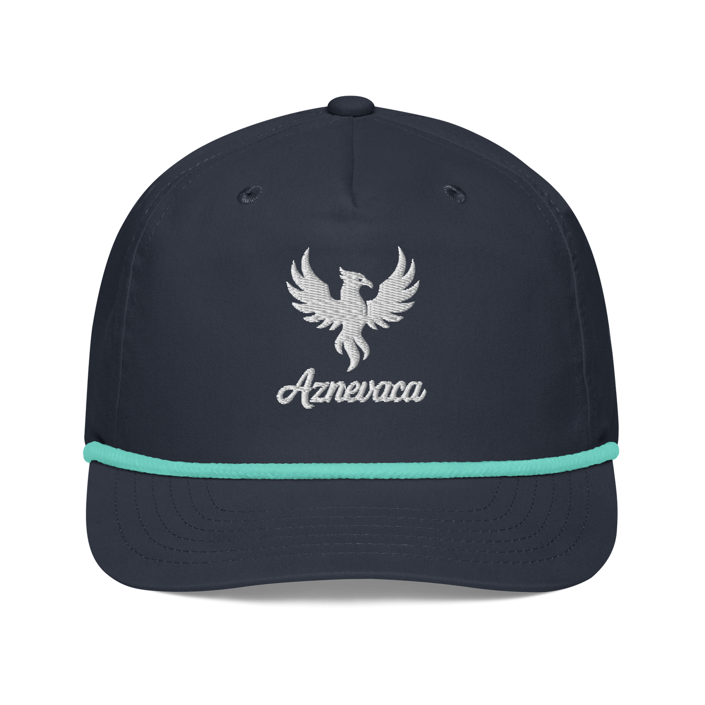 Legatus Rope Hat - Black/Aqua/Navy with White