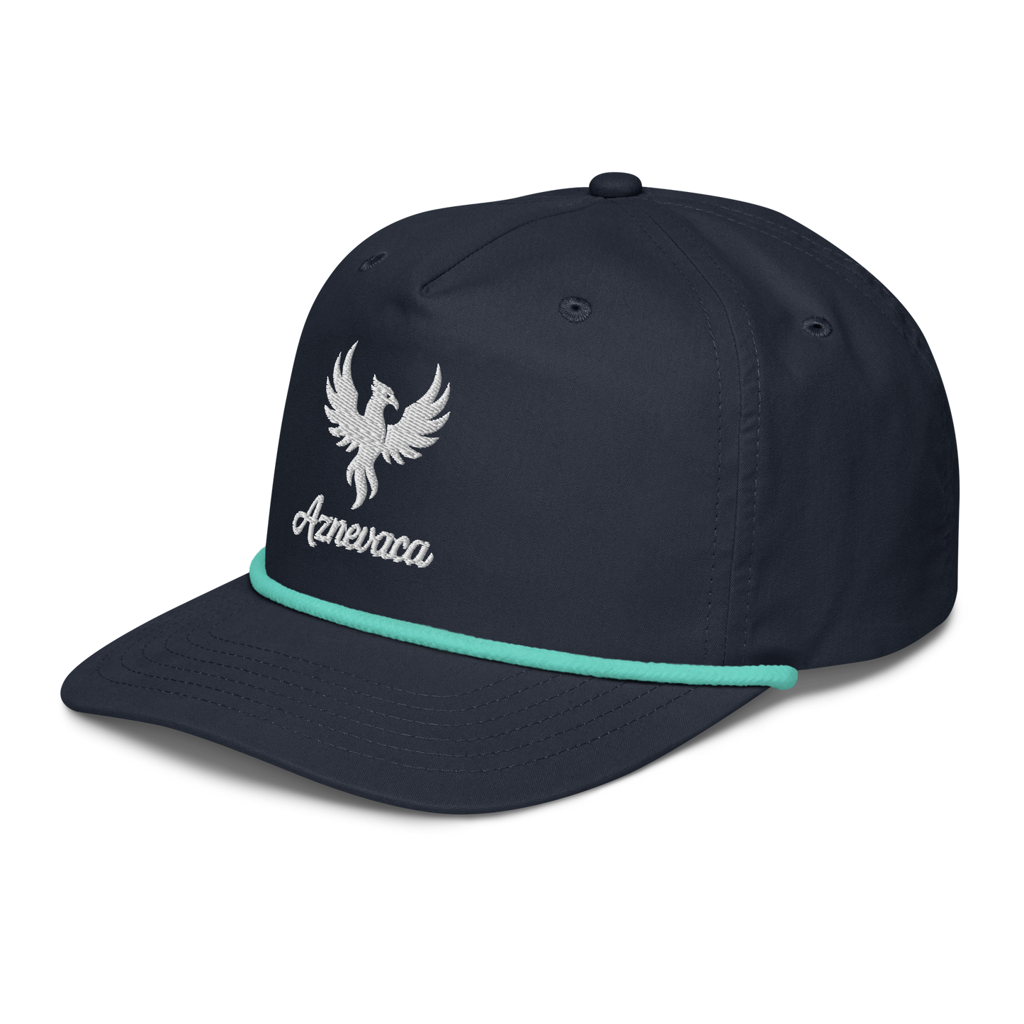 Legatus Rope Hat - Black/Aqua/Navy with White