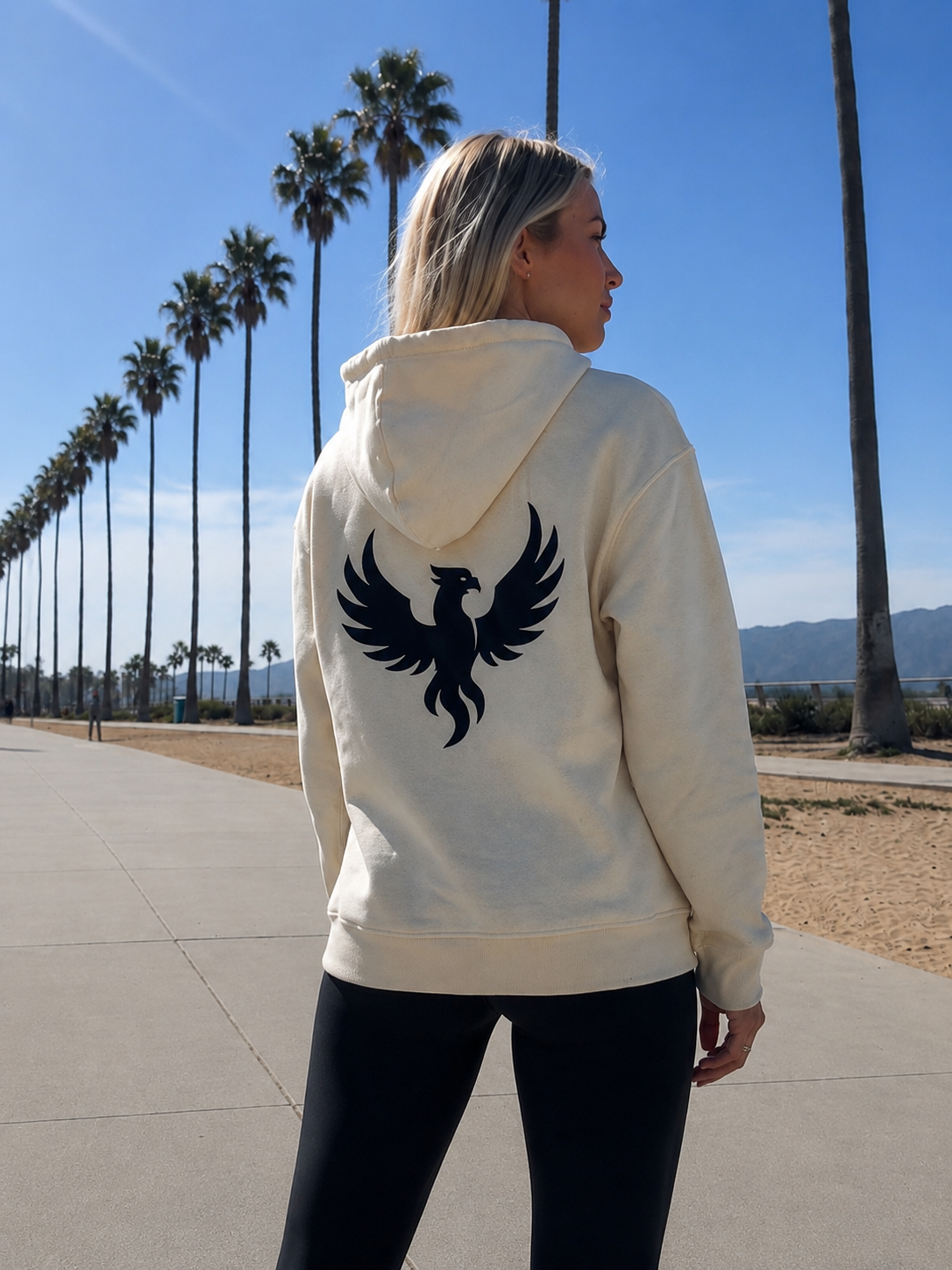 AZNEVACA Pullover Hoodie — Bone