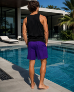AZNEVACA Board Shorts - Purple and Teal