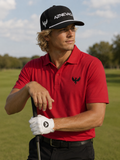 AZNEVACA Men's Athletic Polo — Red / Sand / White
