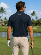 AZNEVACA Men's Athletic Polo — Classic Black