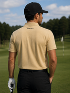 AZNEVACA Men's Athletic Polo — Red / Sand / White