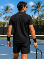 AZNEVACA Men's Athletic Polo — Classic Black