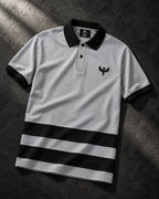 AZNEVACA Performance Golf Polo — Grey/Black