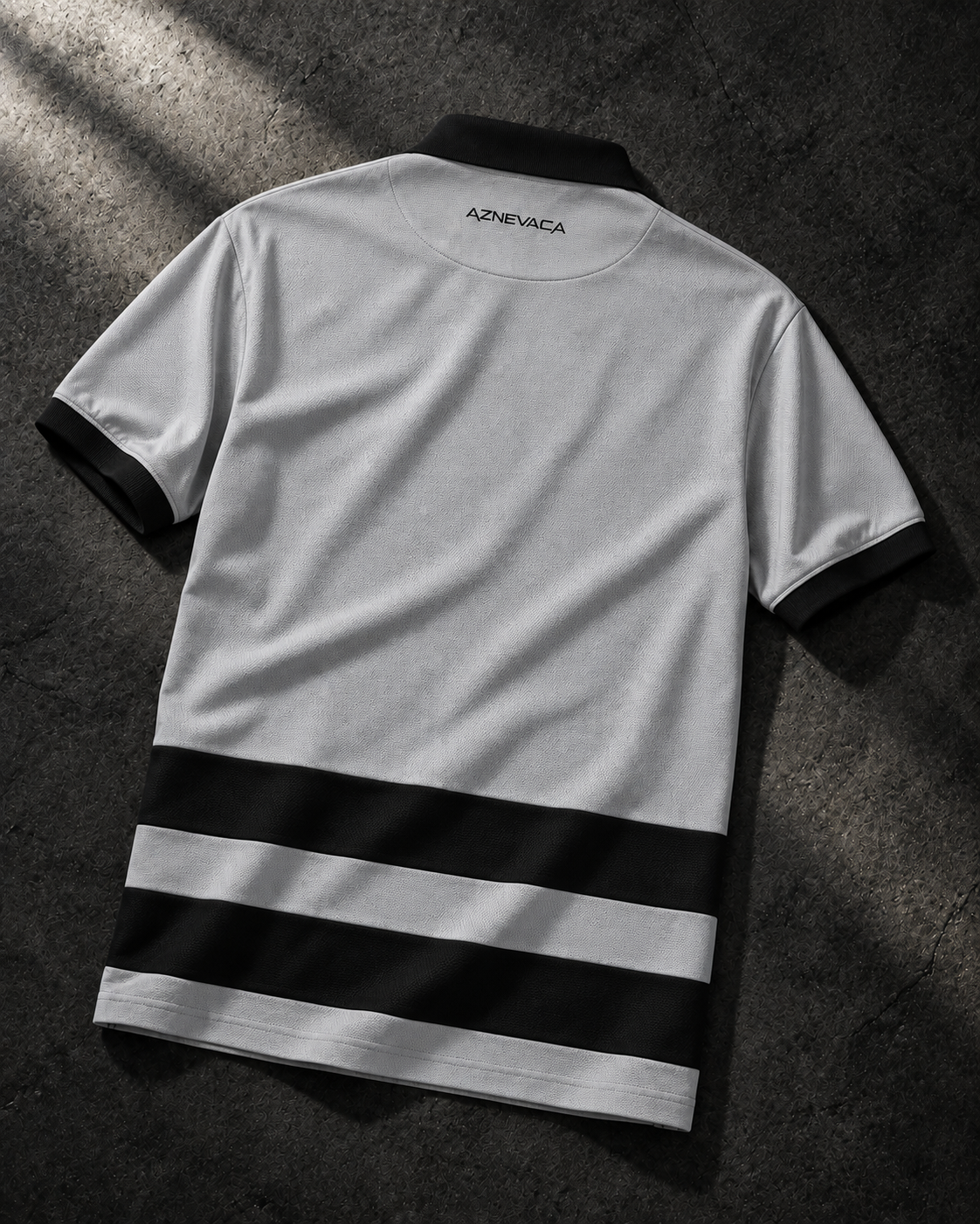 AZNEVACA Performance Golf Polo — Grey/Black