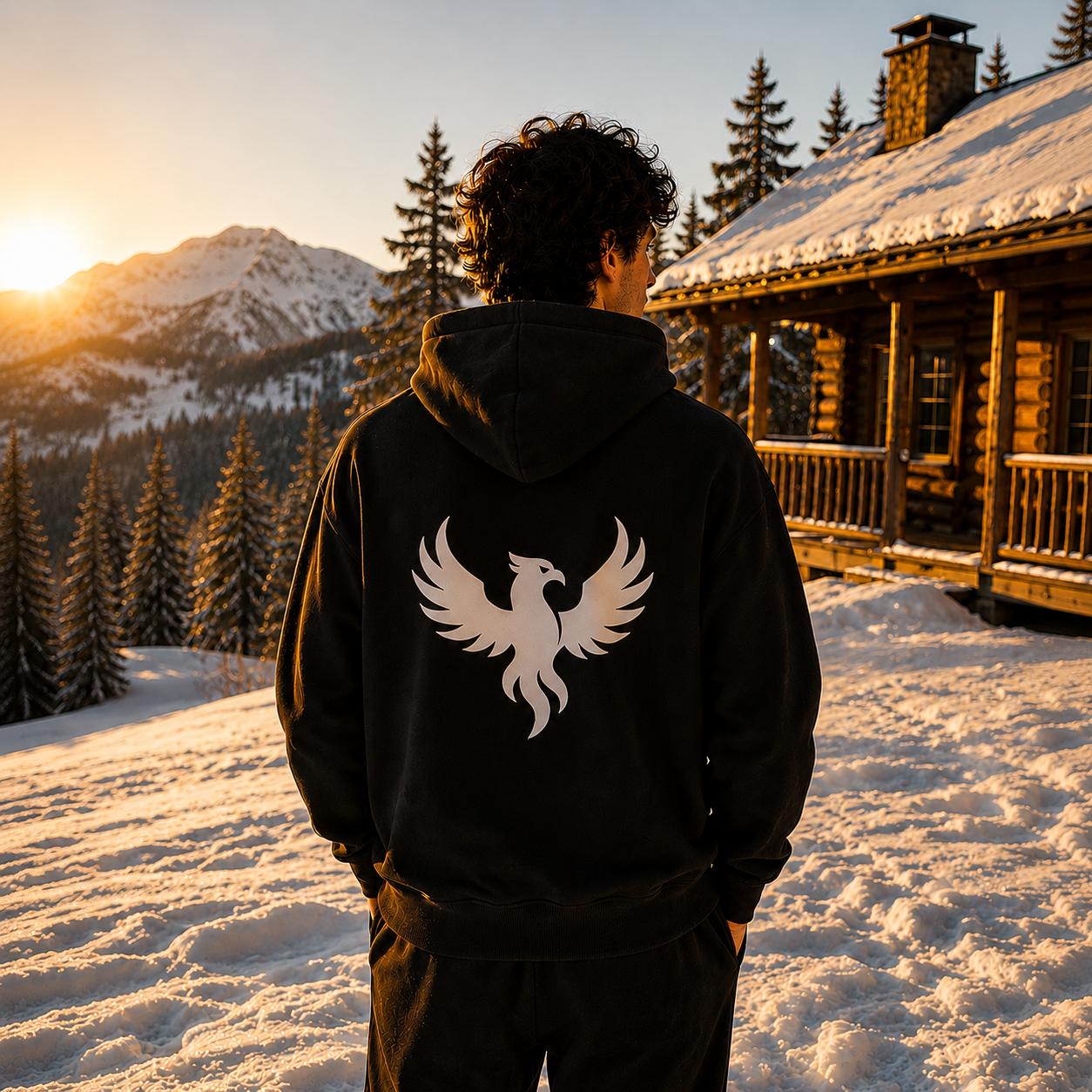 AZNEVACA Pullover Hoodie — Black