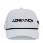 AZNEVACA Athletic Rope Hat — White / Black