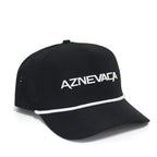 AZNEVACA Athletic Rope Hat — White / Black