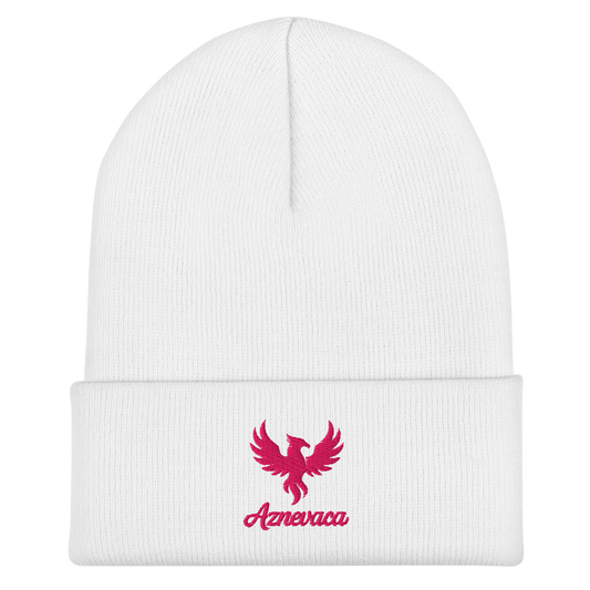 Obscura Beanie with Pink logo