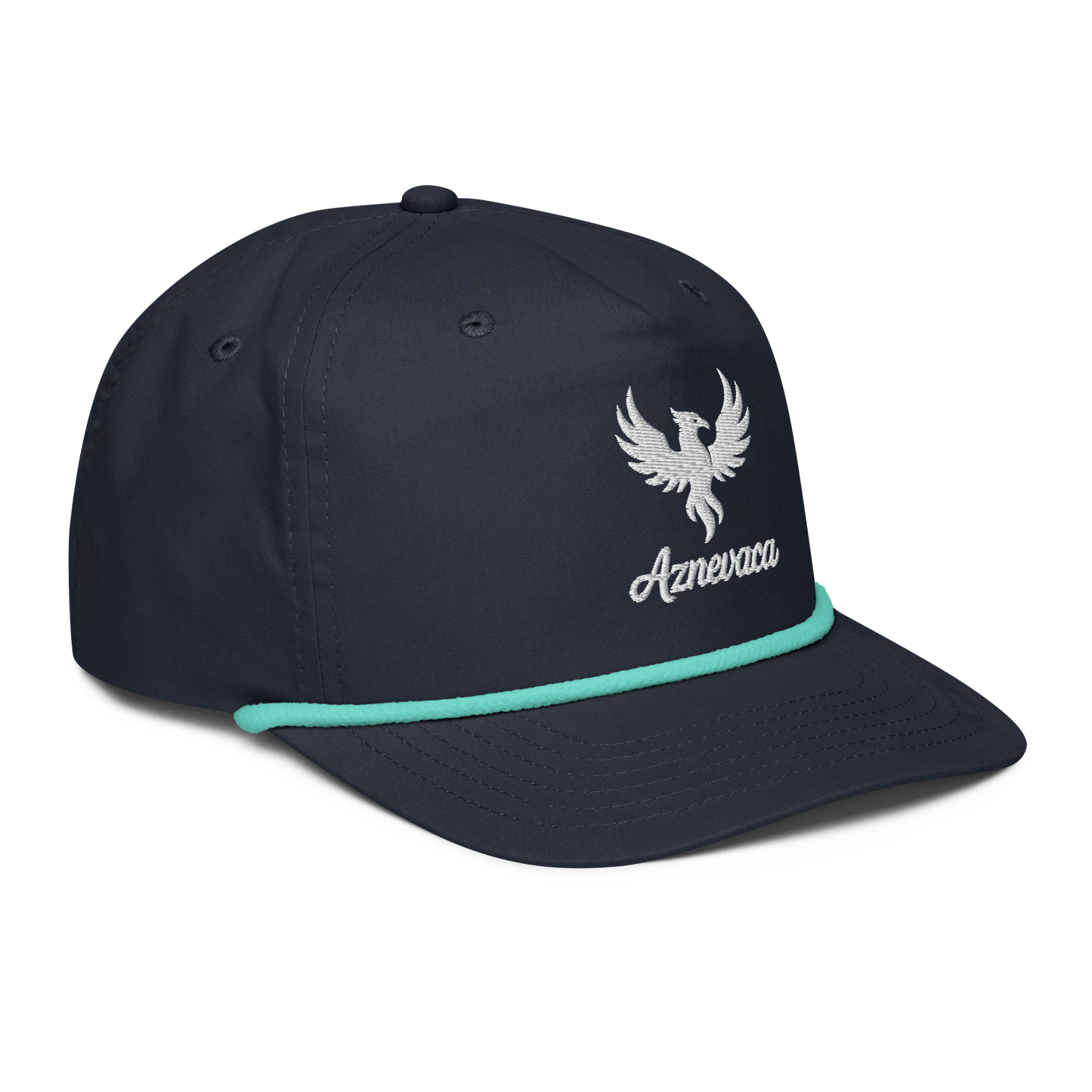 Legatus Rope Hat - Black/Aqua/Navy with White