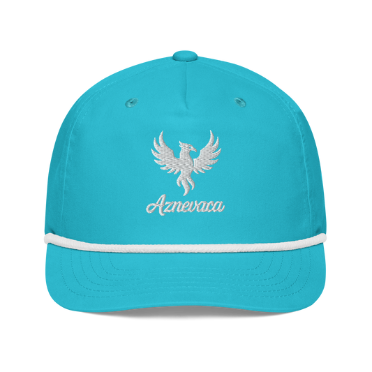 Legatus Rope Hat - Black/Aqua/Navy with White